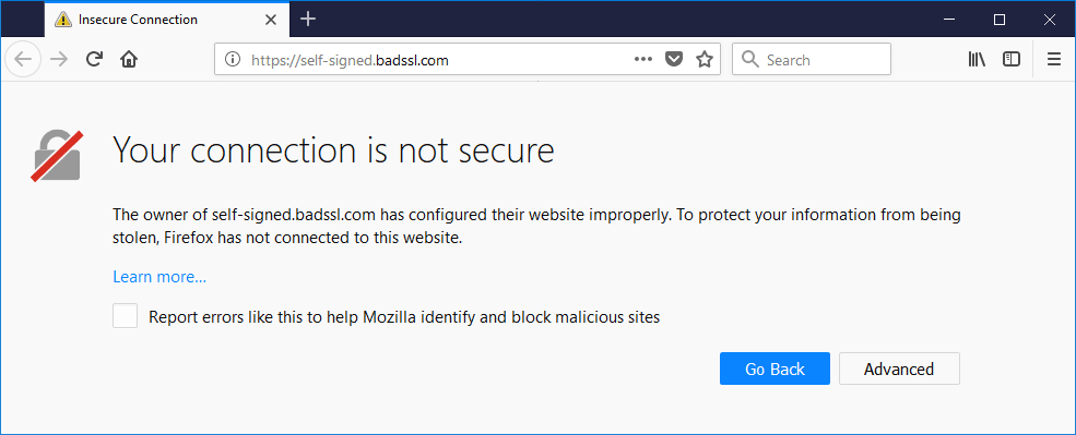 Not secure