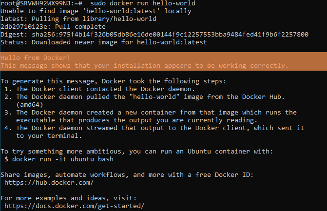 Проверка Docker